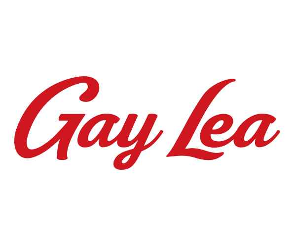 gay lea logo in red lettering
