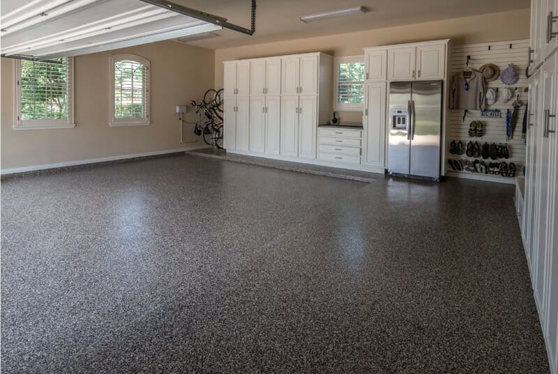 garage flooring in a house